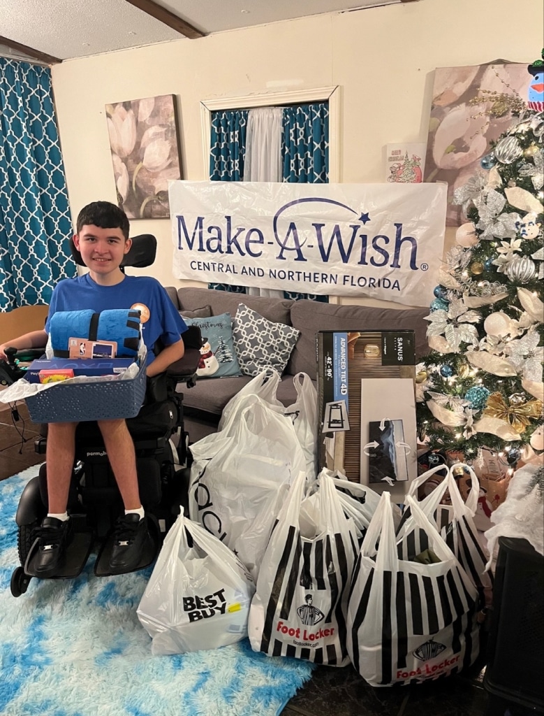 Wish Kid Edwin with his amazing gifts