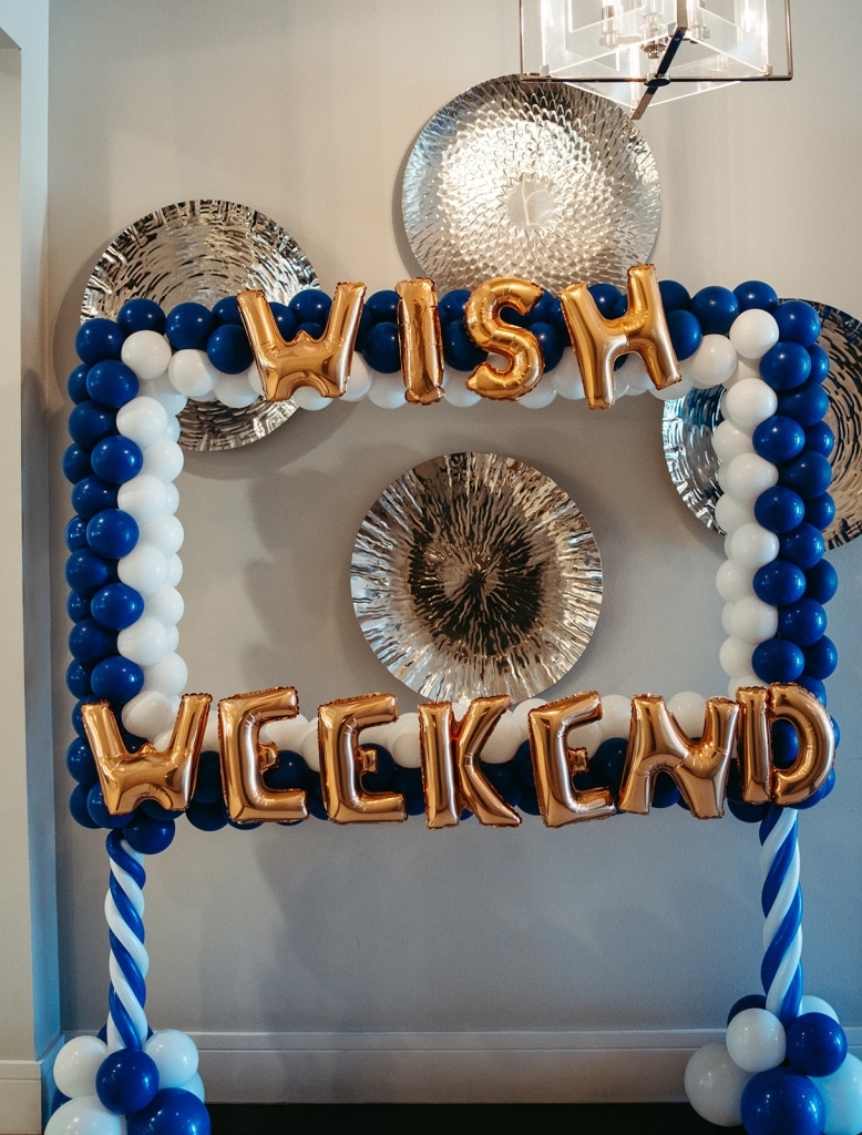 My'Laila's "Wish Weekend" balloon arch